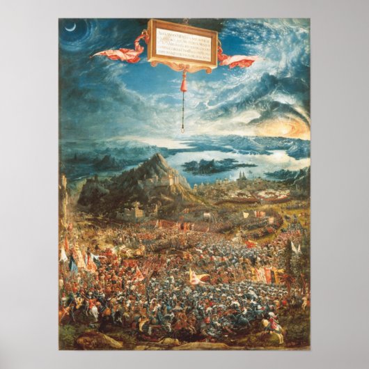 De strijd van Alexander op Issus Poster (Voorkant)