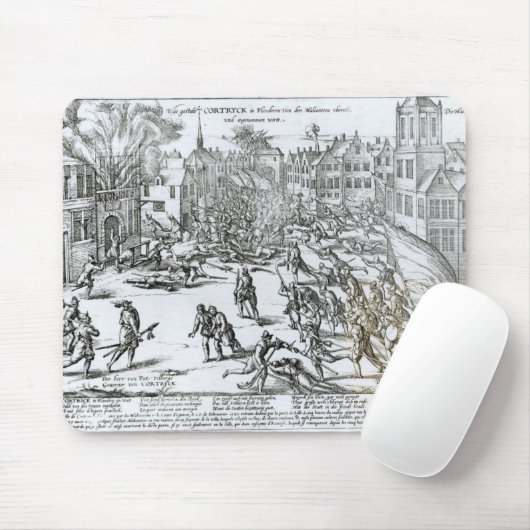 De strijd van Courtrai tussen de Fransen Muismat (Met muis)