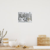 De strijd van Courtrai tussen de Fransen Poster (Keuken)