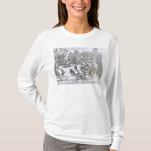 De strijd van Courtrai tussen de Fransen T-shirt (Voorkant)