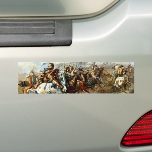 De strijd van Custer Bumpersticker (Op auto)