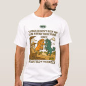 De strijd van de paarden T-shirt (Voorkant)