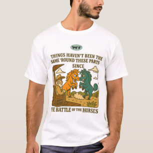 De strijd van de paarden T-shirt