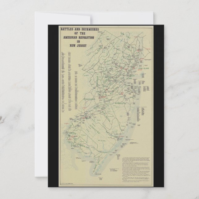 De strijd van de revolutionaire oorlog in New Jers (Voorkant)