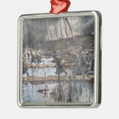 De strijd van de Yser in 1914 Metalen Ornament (Links)