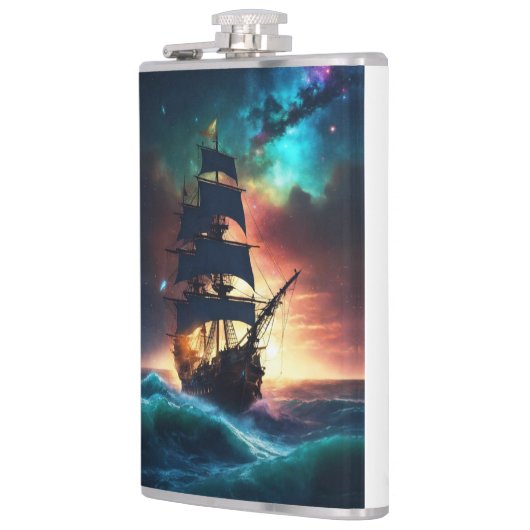 De strijd van een jacht te midden van de W Heupfles (Links)