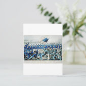 De strijd van Malvern Hill, Va. 1 juli 1862 Briefkaart (Staand voorkant)