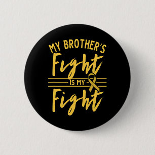 De strijd van mijn broer is mijn strijd Kinderkank Ronde Button 5,7 Cm