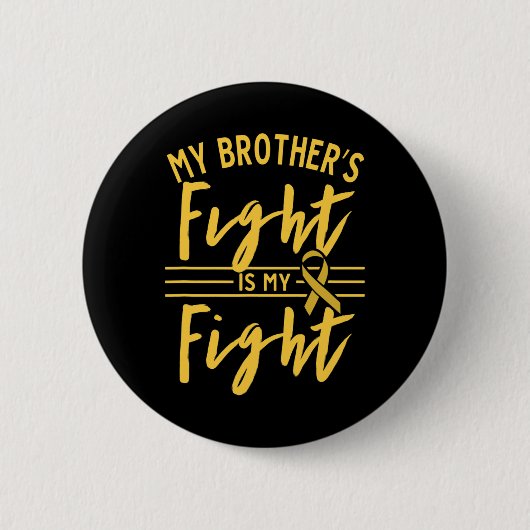De strijd van mijn broer is mijn strijd Kinderkank Ronde Button 5,7 Cm (Voorkant)