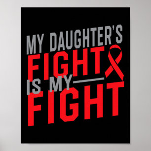 De strijd van mijn dochter is mijn strijd Bloedkan Poster