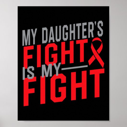 De strijd van mijn dochter is mijn strijd Bloedkan Poster (Voorkant)