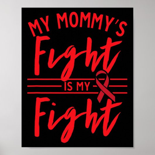 De strijd van mijn mammie is mijn strijd Bloedkank Poster (Voorkant)