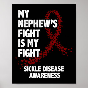De strijd van mijn neef is mijn strijd - Sikkelcel Poster