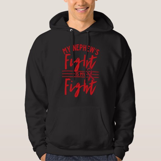 De strijd van mijn neefje is mijn strijd CHD Hartz Hoodie (Voorkant)
