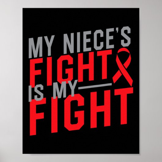 De strijd van mijn nichtje is mijn strijd Bloedkan Poster (Voorkant)