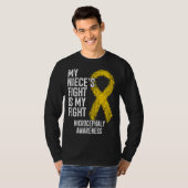De strijd van mijn nichtje is mijn strijd Microcef T-shirt (Voorkant volledig)