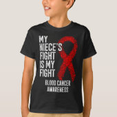 De strijd van mijn nichtje is mijn strijd tegen bl t-shirt (Voorkant)