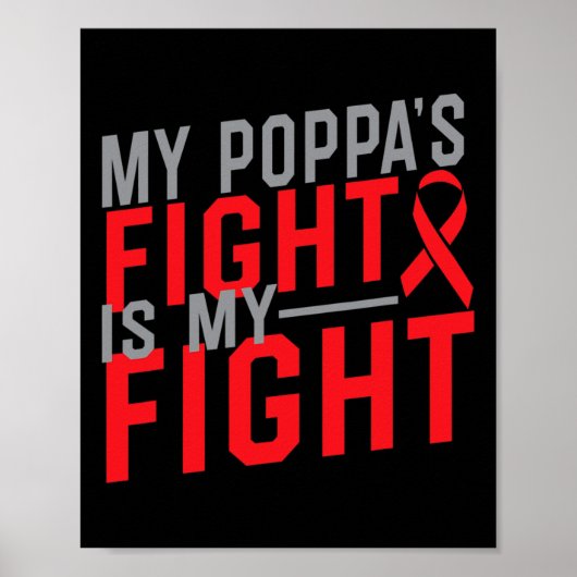 De strijd van mijn pappa is mijn strijd Bloedkanke Poster (Voorkant)