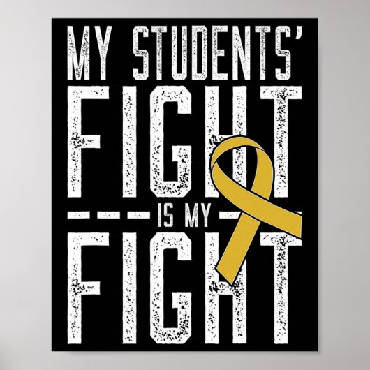 De strijd van mijn studenten is mijn strijd tegen  poster (Voorkant)