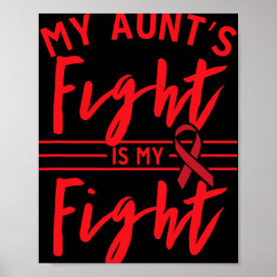 De strijd van mijn tante is mijn strijd Bloedkanke Poster