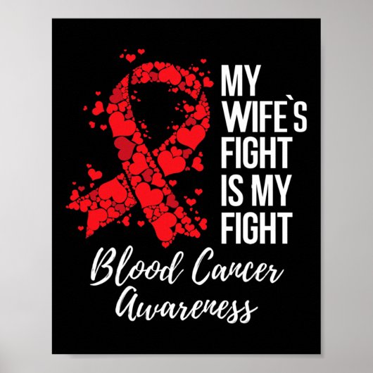 De strijd van mijn vrouw is mijn strijd tegen bloe poster (Voorkant)