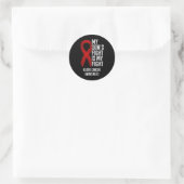 De strijd van mijn zoon is mijn strijd: bewustzijn ronde sticker (Tas)