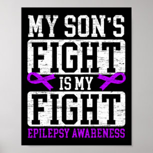 De strijd van mijn zoon is mijn strijd Epilepsiebe Poster