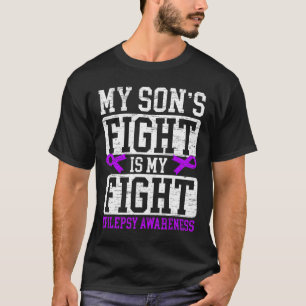De strijd van mijn zoon is mijn strijd Epilepsiebe T-shirt