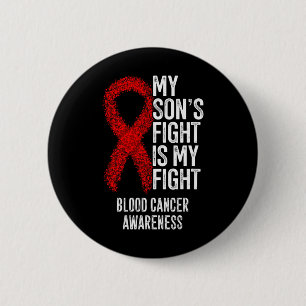 De strijd van mijn zoon is mijn strijd tegen bloed ronde button 5,7 cm