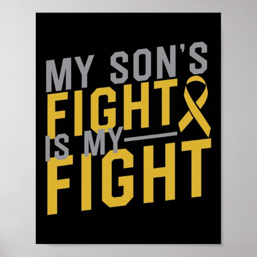 De strijd van mijn zoon is mijn strijd tegen kanke poster (Voorkant)