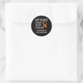De strijd van mijn zoon is mijn strijd tegen leuke ronde sticker (Tas)