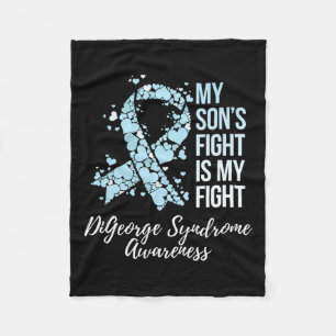 De strijd van mijn zoon is mijn vechtdigeorgesyndr fleece deken