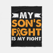 De strijd van mijn zoon leukemie bewustzijn versla fleece deken (Voorkant)