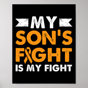 De strijd van mijn zoon leukemie bewustzijn versla poster