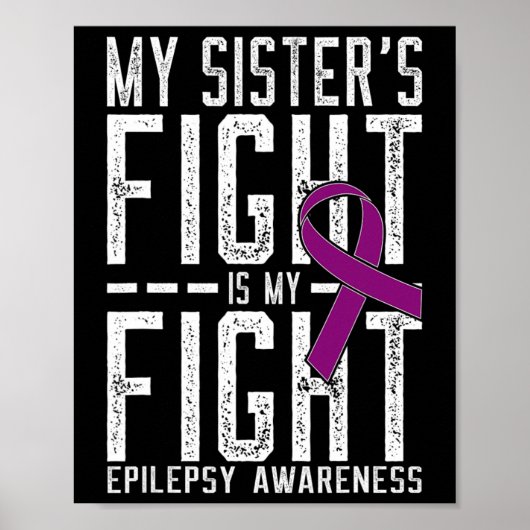 De strijd van mijn zus is mijn strijd Epilepsie be Poster (Voorkant)
