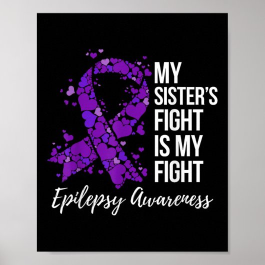 De strijd van mijn zus is mijn strijd tegen epilep poster (Voorkant)