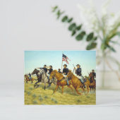 De strijd van Prairie Dog Creek door Ralph Heinz Briefkaart (Staand voorkant)