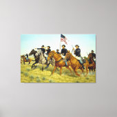 De strijd van Prairie Dog Creek door Ralph Heinz Canvas Afdruk (Voorkant)