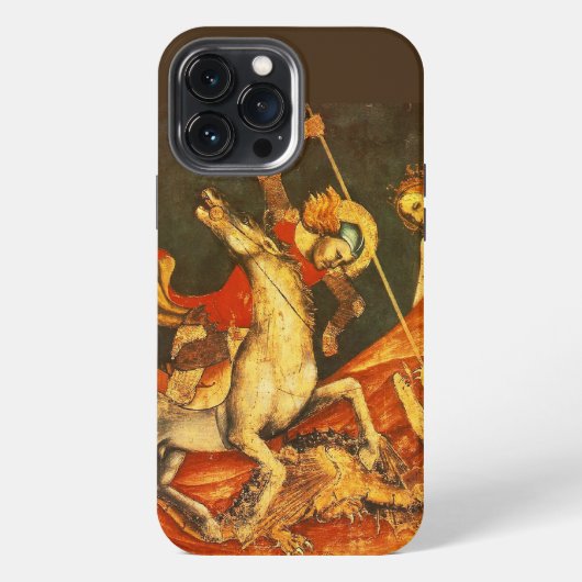 De strijd van Sint-Joris met de draak iPhone Hoesje (Achterkant)