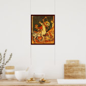 De strijd van Sint-Joris met de draak Poster (Keuken)