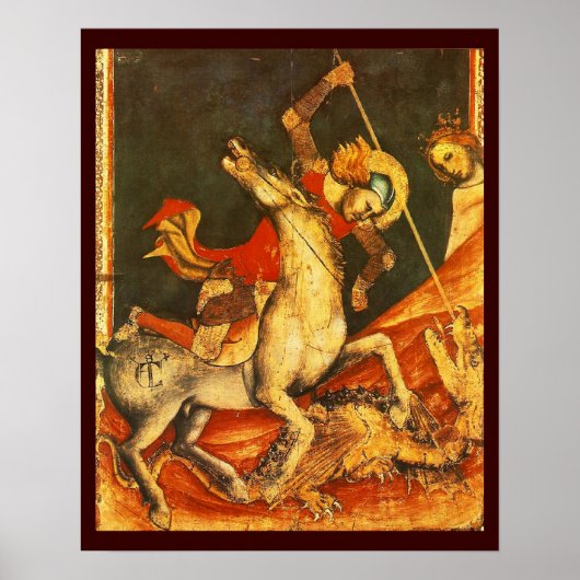 De strijd van Sint-Joris met de draak Poster (Voorkant)