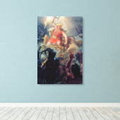 De strijd van Thor met de reuzen Mårten Winge  Canvas Afdruk (Insitu (Houten vloer))