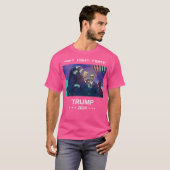 De strijd van Trump (witte tekst) T-shirt (Voorkant volledig)