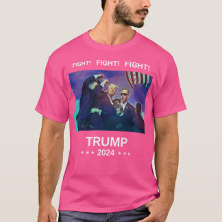 De strijd van Trump (witte tekst) T-shirt