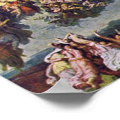 De strijd van Wilhelm von Kaulbach tegen de honger Poster (Hoek)