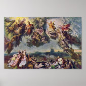 De strijd van Wilhelm von Kaulbach tegen de honger Poster (Voorkant)