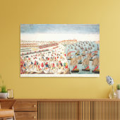 De strijd van Yorktown, 19 oktober 1781 Canvas Afdruk (Insitu (Woonkamer))