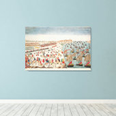 De strijd van Yorktown, 19 oktober 1781 Canvas Afdruk (Insitu (Houten vloer))