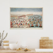 De strijd van Yorktown, 19 oktober 1781 Poster (Keuken)