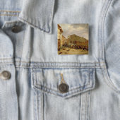 De strijd vierkante button 5,1 cm (In situ)